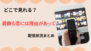 【着飾る恋には理由があって】どこで見れる？無料で全話見る方法と配信状況まとめ